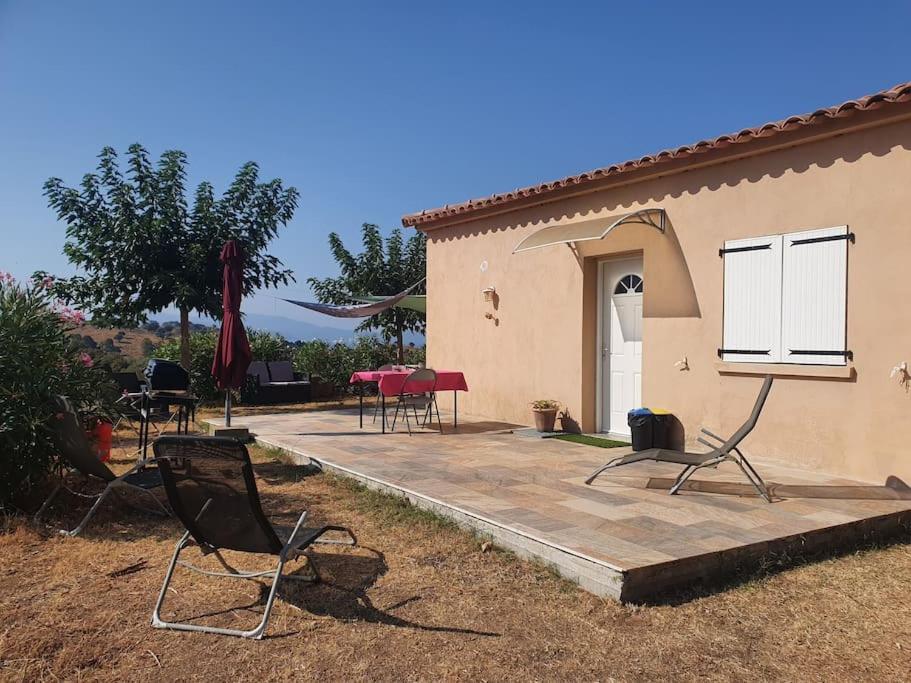 Studio Mitoyen A La Campagne Vue Sur La Mer Cargèse Buitenkant foto